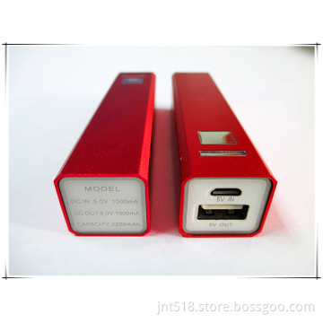 Fashional High Capacity 2200mAh Mobile Power Bank Mocle